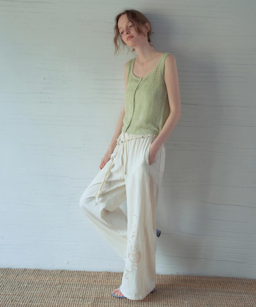 Aueonoseuteljia Crochet Sleeveless Knit_Milky Green(Oc26Kn20)