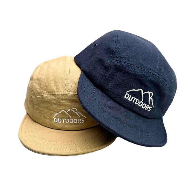 Short Brim Tooling Embroidered Retro Baseball Cap For Men And Women High Quality Sunshade Street Outdoor Soft Top