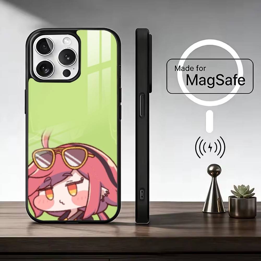 Game T-Trickcal Chibi Go Phone Case For iPhone17,16,15,14,13,12,11 Plus,Pro Max Magnetic For Magsafe Wireless Charging iPhone12PROMAX