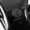 Pristine VERSACE Pumps Jumbo Ribbon Ballerina Open To Black Patent Leather Used