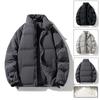 Men's Winter New Men's Down Jacket Korean Style Stand Collar Solid Color Thickened Warm White Duck Down Jacket Trendy Jacket