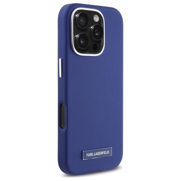 Karl Lagerfeld Klhmp16Xpgmsrpb Iphone 16 Pro Max 6.9 Niebieski/Blue Hardcase Fw Metal Plate Magsafe