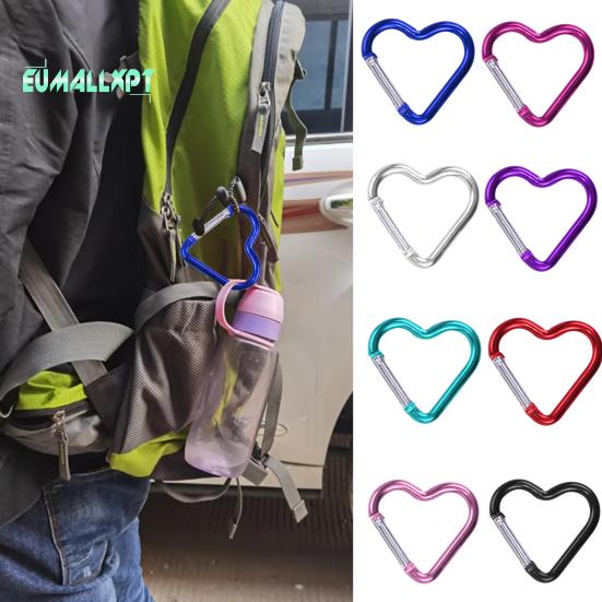 Moschettoni A Forma Di Cuore Rossi, Portachiavi E Clip In Lega Di Alluminio Per Zaino E Campeggio