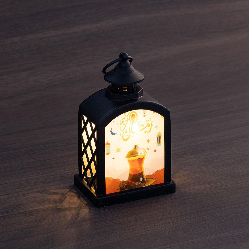 Classic City Retro LED Candlestick with Battery-Warm Light Alloy Ornament