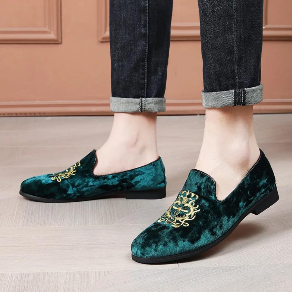 Men's Casual Shoes Spring and Autumn Fashion Men's Shoe Driving Shoes Red Soled Men's Casual Leather Shoes Loafers Men 47 48 49