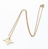 European & American Stainless Steel Necklace: Arrow, Water Drop, Moon Cat, Heart Pendant for Women - Elegant Sweater Chain