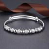 925 Sterling Silver Bracelet, Unique Design, Adjustable, for Women, Silver