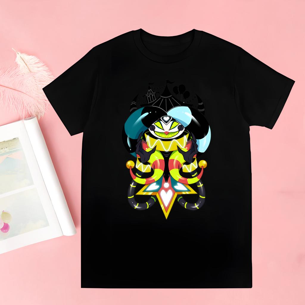 Cartoons Helluva Boss T-Shirt Men Unisex Anime Cartoon Design Men Tee Shirt Homme Summer Tops Short Sleeve Vintage Style