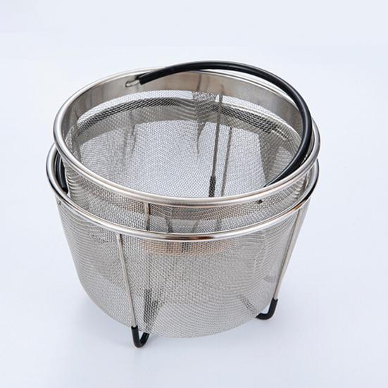 Coș din oțel inoxidabil cu mâner pentru oală sub presiune