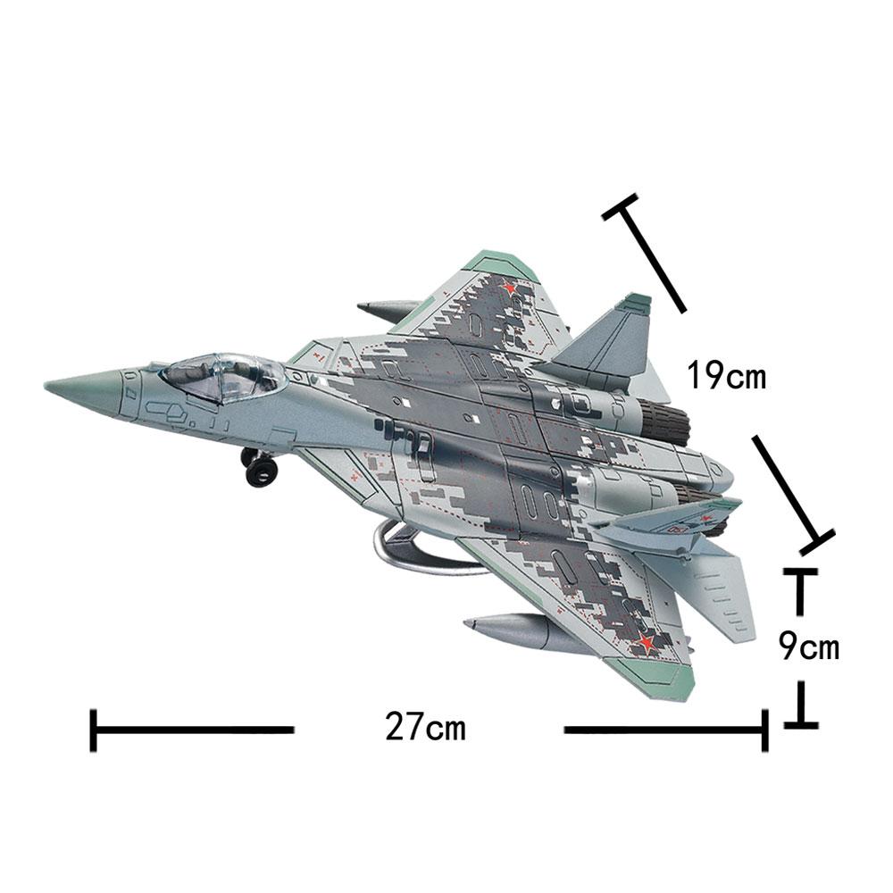 1/72 Scale SU-57 Fighter Jet Quick Build Model Kit Plastic Millitary Jet Toy Gift for Adults and Kids