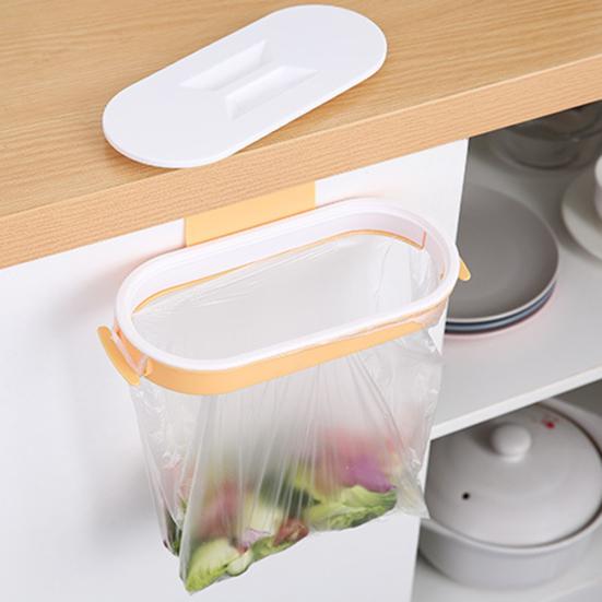 Garbage Bag Holder Kitchen Cupboard Door Drawer Cabinet Hanging Trash Bin Rack