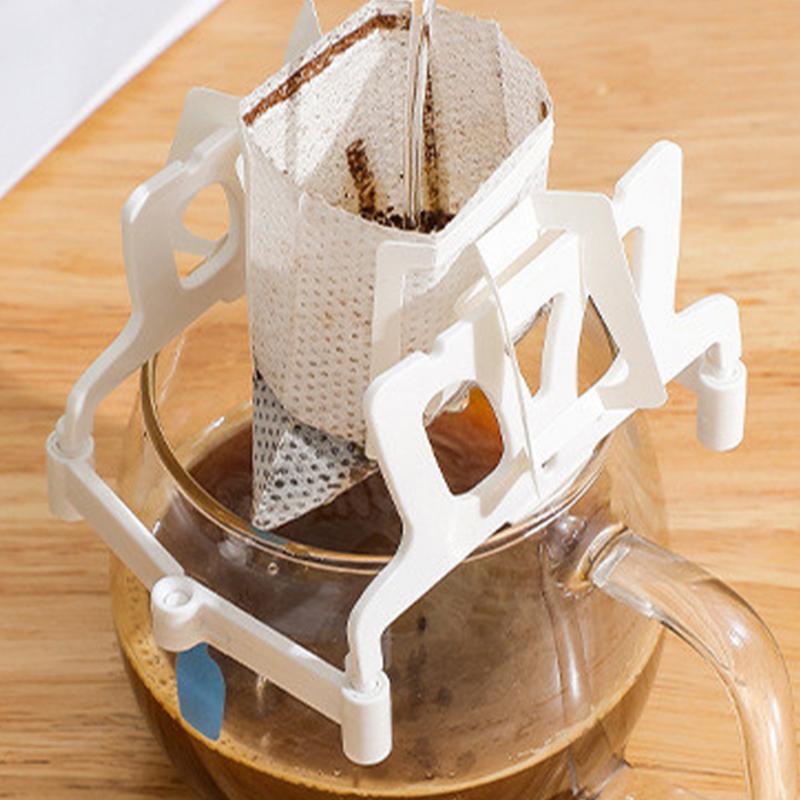 Drip Coffee Bag Stand Portable Ear Drip Coffee Bag Stand Reusable Coffee Filter Stand Outdoor Paper Drip Holder Rack for Home