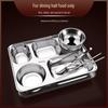 Yangge 316 Stainless Steel Deep 5-Compartment Meal Tray
