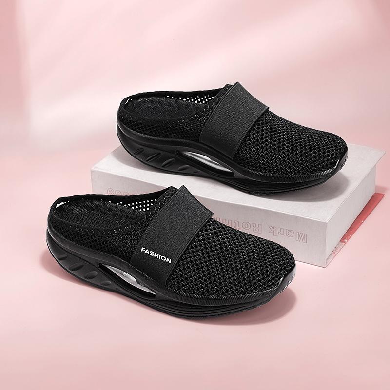 Summer Women Platform Slippers Casual Slip on Plus Size Black Pink Grey Elevator Sandals Shoes for Girls