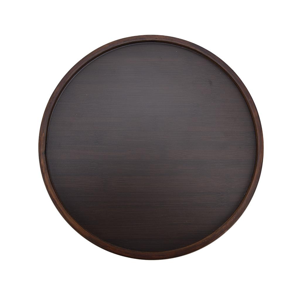 Smooth  Surface Tea Coaster Tray Bamboos Serving Plate Safe Touch Food Platter  Snack Storage