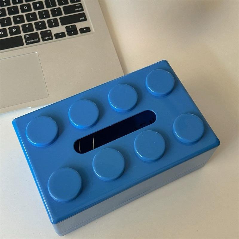 Building Block Tissue Box High Appearance Level Multi-functional Home Napkin Storage Box Living Room Coffee Table Storage Box