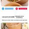 Cheng Yuan Thickened Waterproof and Oil-Proof Round Kraft Paper Food Container with Lid for Takeout and Salad Packaging