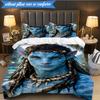 3-teiliges Ava-tar Abenteuer Bettwäsche-Set, Enthält 1 Stück Bettbezug und 2 Stück Kissenbezüge. Perfekt für Schlafzimmer, Wohnheim, Weihnachtsgeschenk für Fans