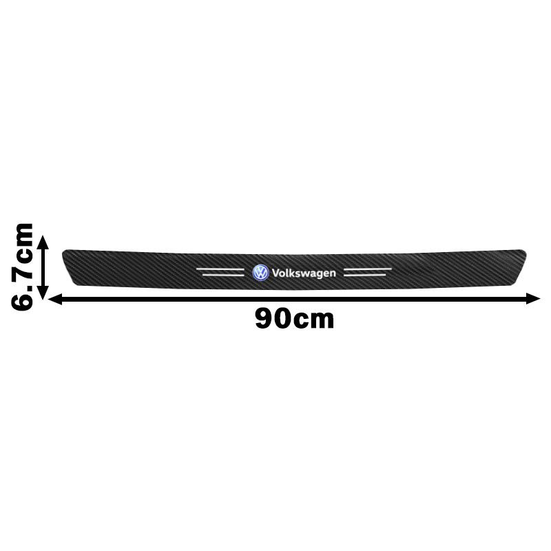 1/4/5Pcs Carbon Fiber Car Door Threshold Protective Sticker For VW Golf 6 7 8 Touareg Passat Polo Jetta B6 GTI 5 4 MK4 Touran T5 zh4