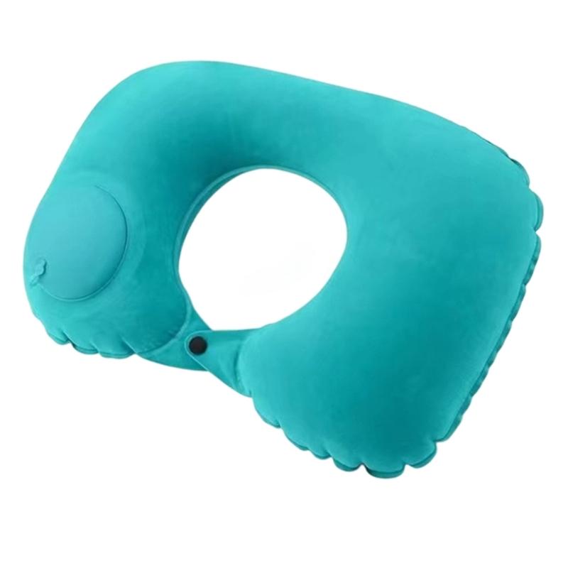 Ergonomic Travel Neck Pillow Inflatable Rapid Air Inflation Technology Foldable for Long Journey Workplace Rest