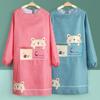Custom Logo Anti-Stain Long-Sleeve Apron for Home & Kitchen Workwear