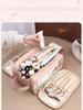 1PC Autumn and Winter New Portable Multi-functional Three-layer Large-capacity Travel Double-zipper Storage Bag and Makeup Bag