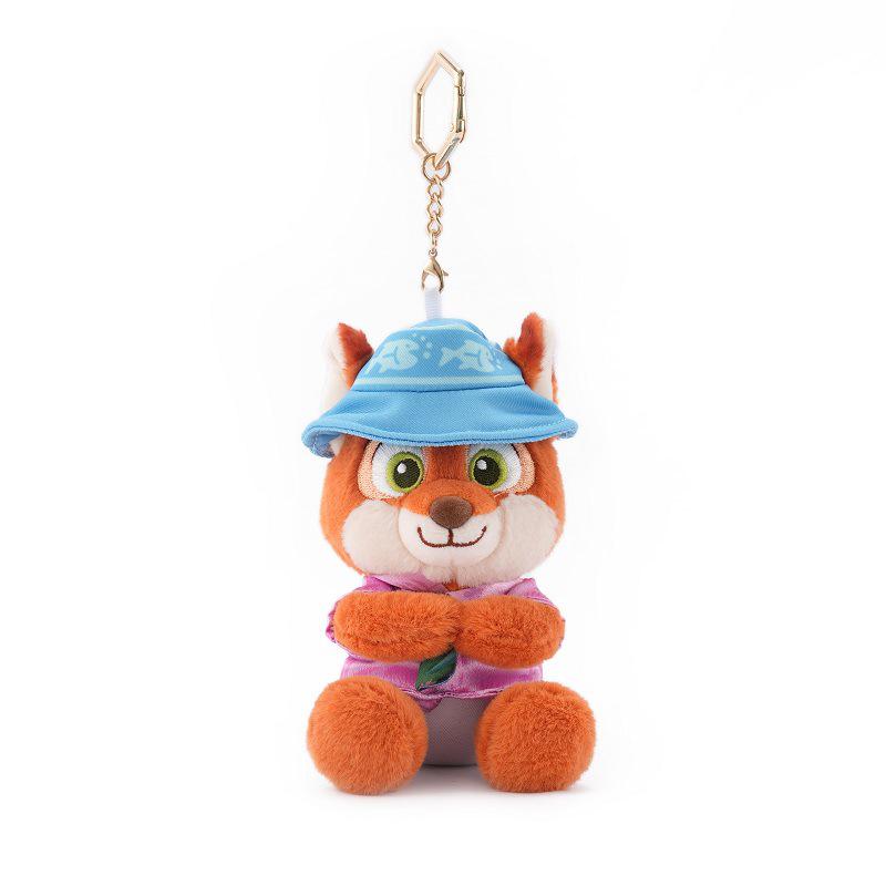 Authentic Zootopia 2 Judy & Nick Plush Keychain with Officer Clawhauser Ornament