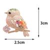 Luxury Colorful Cubic Zircon Bird Brooch Gold Color Animal Copper Brooch Women Weddings Banquet Lapel Pins Gifts