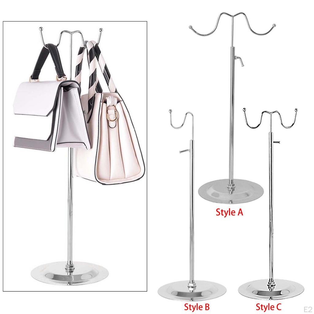 Soporte de Exhibición Estante Colgante Ajustable para Bolsos con Soporte Estable Organizador de Carteras para