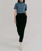 320SHOWROOM Cotton Tuck Tapered Pants Black