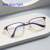 Plain Glasses Metal Full Rim Glasses Men Rectangle Prescription Eyeglass Frames For Optical Lenses Anti Blue Light