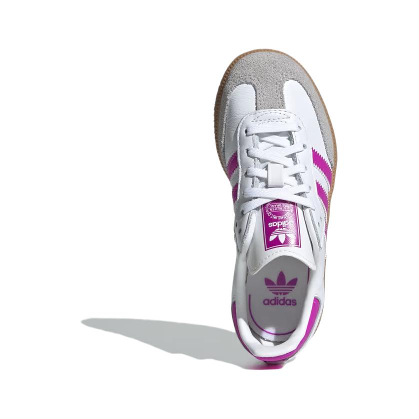 Adidas Samba OG C White Purple Burst Gum Kids Sneakers Cloud-White IE8848