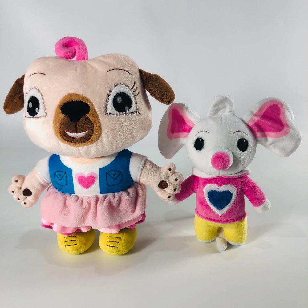 Chip und Kartoffel Plüschtier Stofftier Hund Maus Plüschfigur Baby Schlafkissen Weiche Puppe Geschenk für Fans Kinder Geburtstag