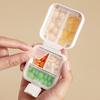 Plastic Pill Storage Box Double Layer Medicine Box Cute Pill Organizer