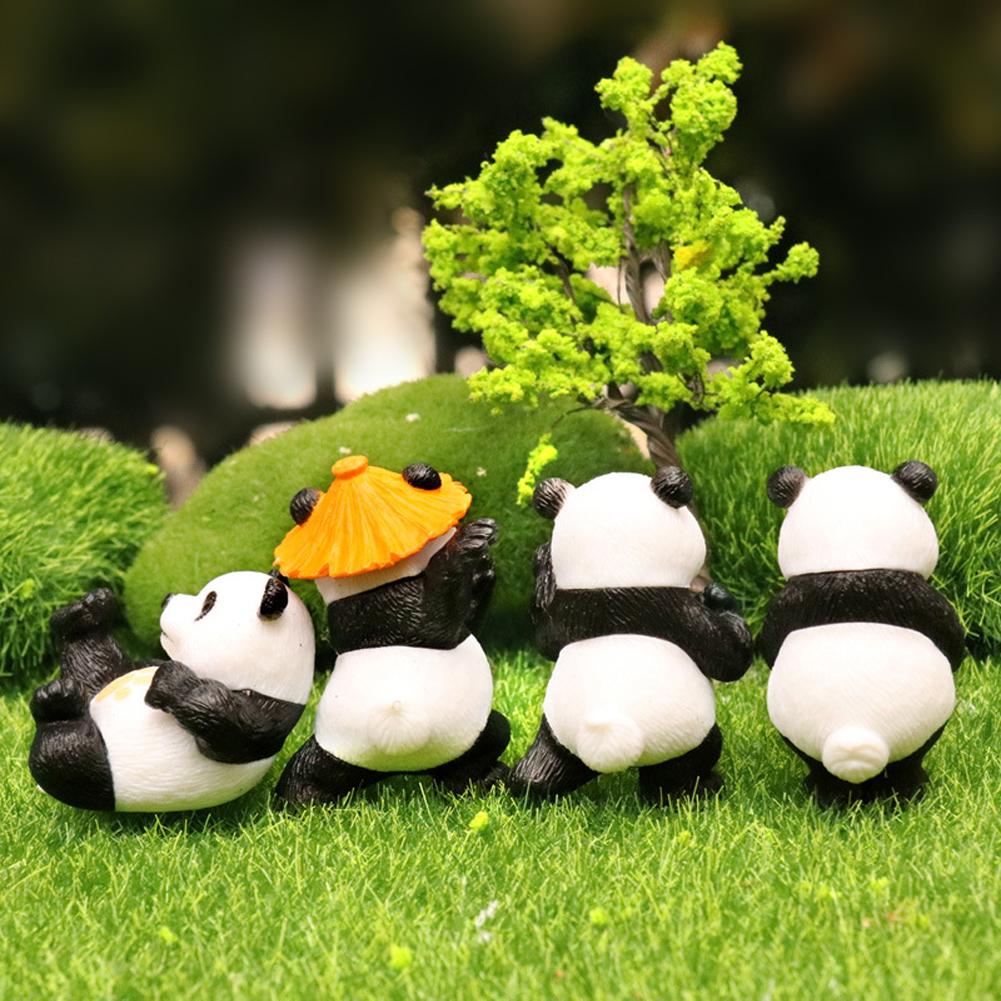 4 Stuks Kungfu Panda's Auto Interieur Middenconsole Navigatiescherm Decoratie Dieren Navigatie Decoratie Voor Computerscherm #470083