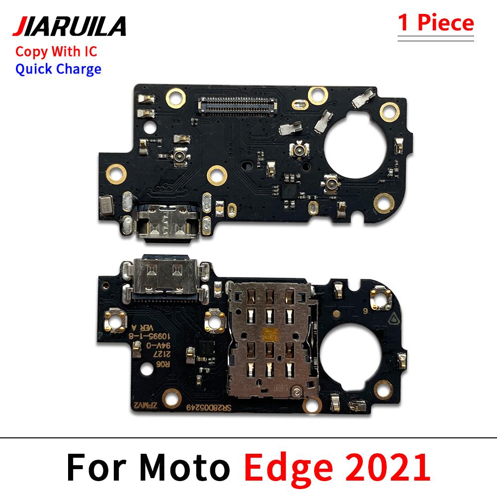 For Moto Edge 20 Lite Pro Edge 30 Fusion Neo USB Charging Port Charger Dock Connector Board Flex Cable With Mic Microphone