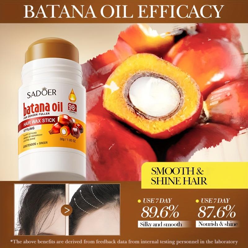 1pc Batana Oil Hair Care Wax Stick, Styling Hair Wax Stick, Non-sticky Shredded Hair Organizer 30g
