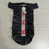 Victorians Colonial Ruffle Satins Jabot False Collar Crystal Necktie Medieval Costume Shirt Front Detachable Neck Collar