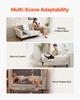 Loveseat Sofa, 176 Cm Small Sofa Couch for Living Room, Velvet Fabric 2-Seats Couch with Sinuous Spring, Soft Cushions and Sturdy Frame, Comfy
