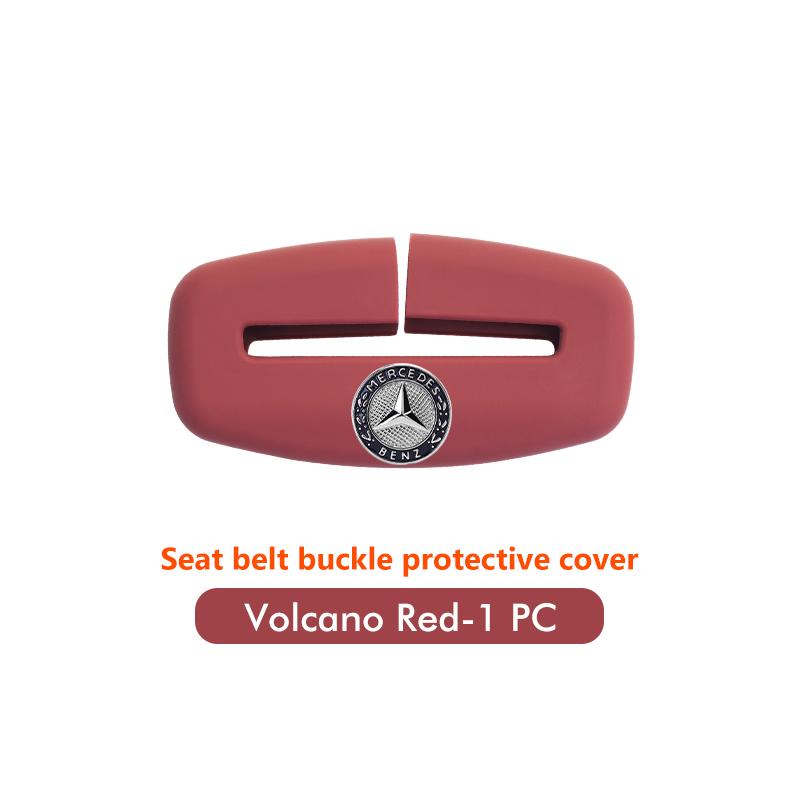 GLC GLB Silicone Anti Scratch Car Seat Belt Clip Protector Buckle Lock Cover For Benz C180 C300 W124 W176 W177 C200 C260 GLC CL