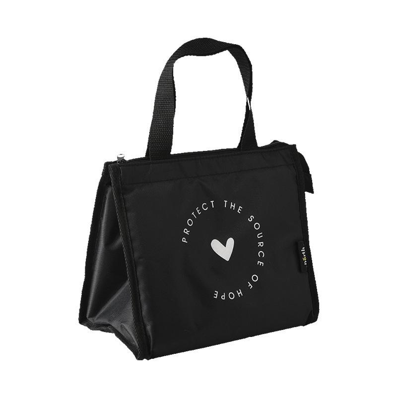 Wasserdichte Isolierte Oxford-Stoff Bento-Tasche – Tragbare, Verdickte und Handtasche im Studentenstil.