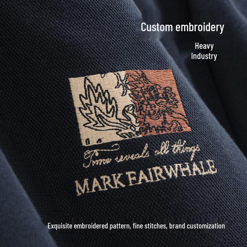 Mark Fairwhale Men's Commuter Heavyweight Long Sleeve Polo Shirt