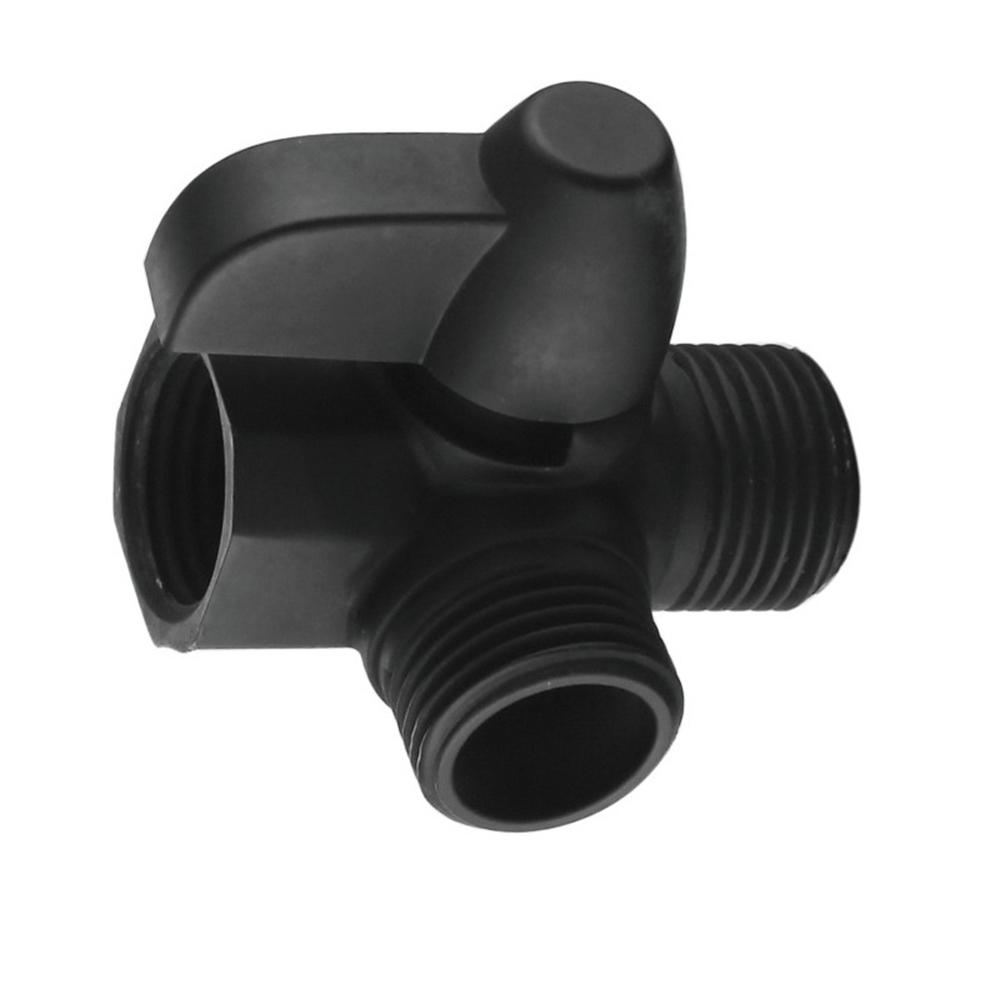 

Душевой клапан G1/2 3-ходовой латунный переключатель для ручной душевой лейки или смесителя для ванны, переключатель выхода, Т-образный клапан, аксессуары для ванной комнаты чёрный