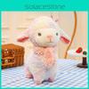 Sheep Cute Rainbow Plushie Animal Toy With Short Pile Fabric For Playroom Kids