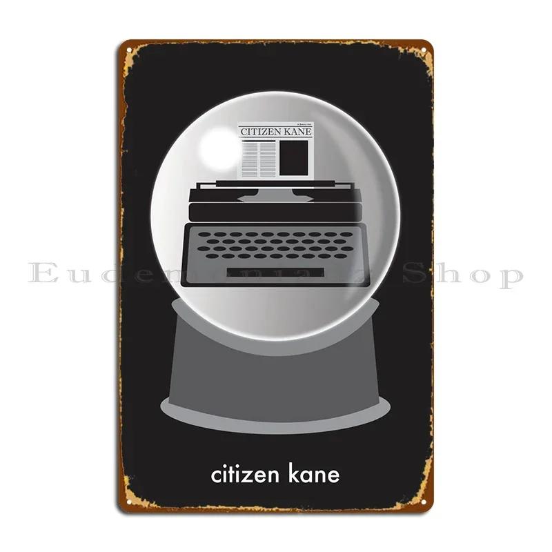 Citizen Kane Reimagined Metal Sign Garage Garage Bar Decoration Designing Tin Sign Poster 20x30cm（7.8x11.8inch）