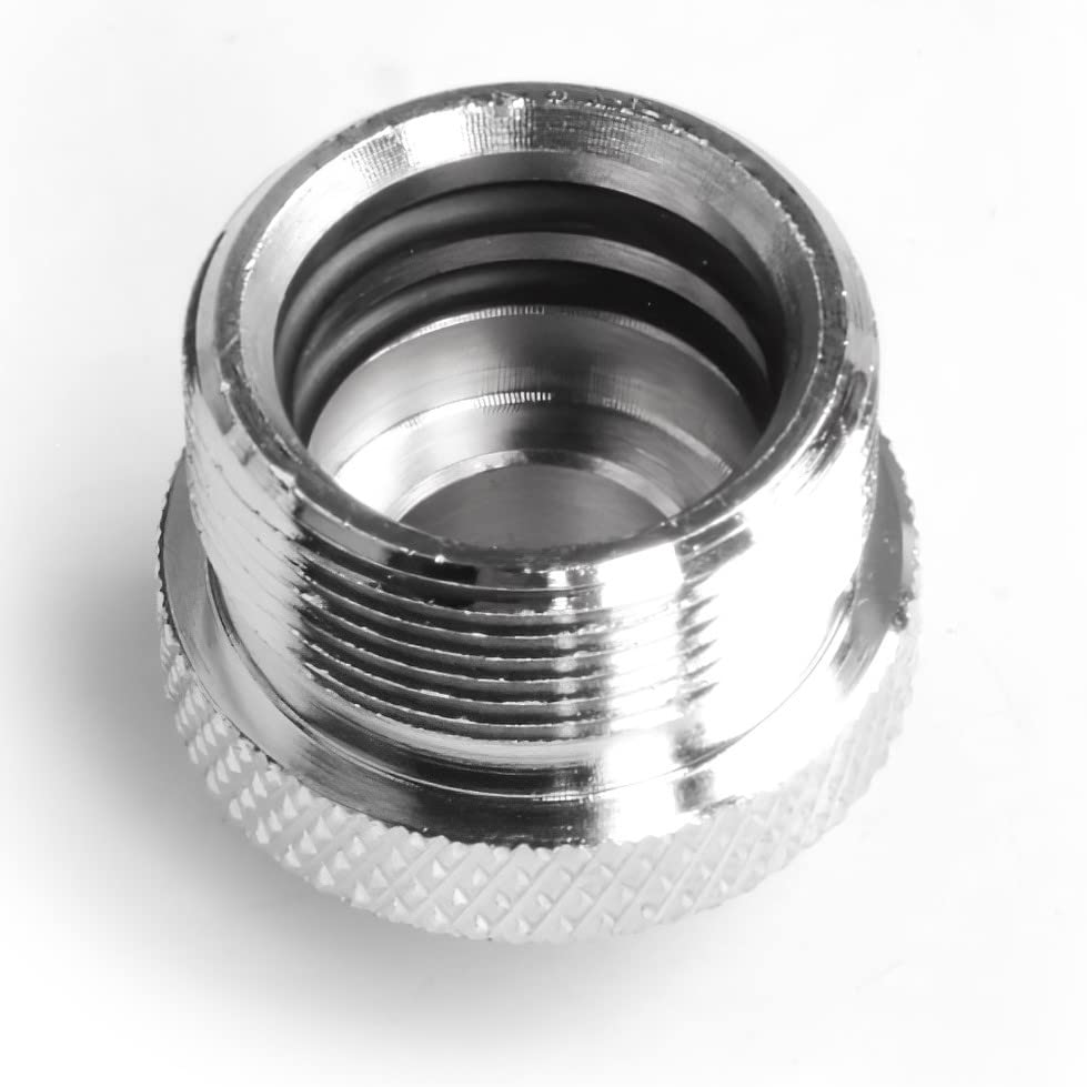 Dracaena To ID OD X Compression Fittings for Soft for Computer Water Cooling Systems OD 6 G1/4" 3/8" 5/8" (10mm 16mm) Tubing, (Soft 5/8" (Silver),