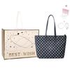 New MQ Polyester Tote Bag Shopping Bag Underarm Shoulder Bag Women's Dark Blue MQ221086