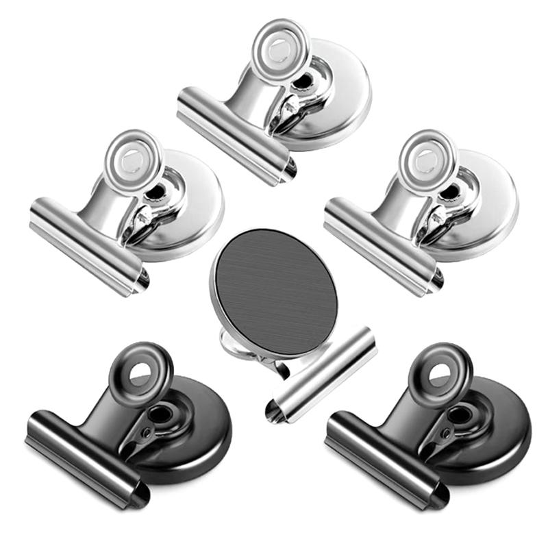 3Pcs Strong Magnets Magnetic Clips Bulldog Clips Heavy Duty Magnetic Clips Perfect For Whiteboard Magnets Photo Displays Home
