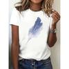 Women's Round Neck Printed Comfortable Casual T-shirt
