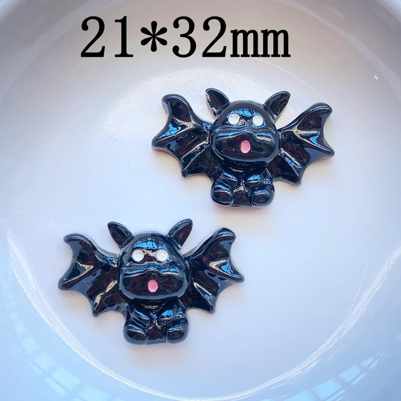10Pcs New Cute Hand Drawn Halloween Series Flat Back Resin Cabochons Scrapbooking DIY Jewelry Craft Decoration Accessorie
